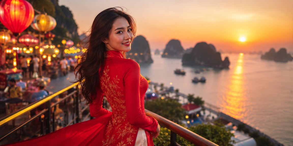 Người dùng theo dõi cá cược thể thao trên app tại vịnh Hạ Long